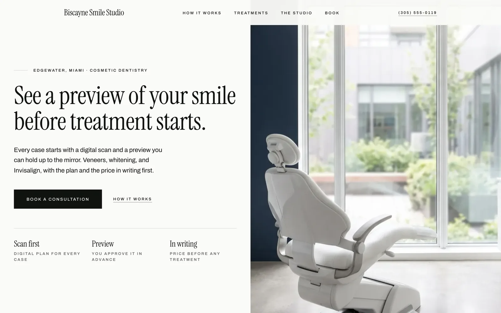 Biscayne Smile Studio — a website I built