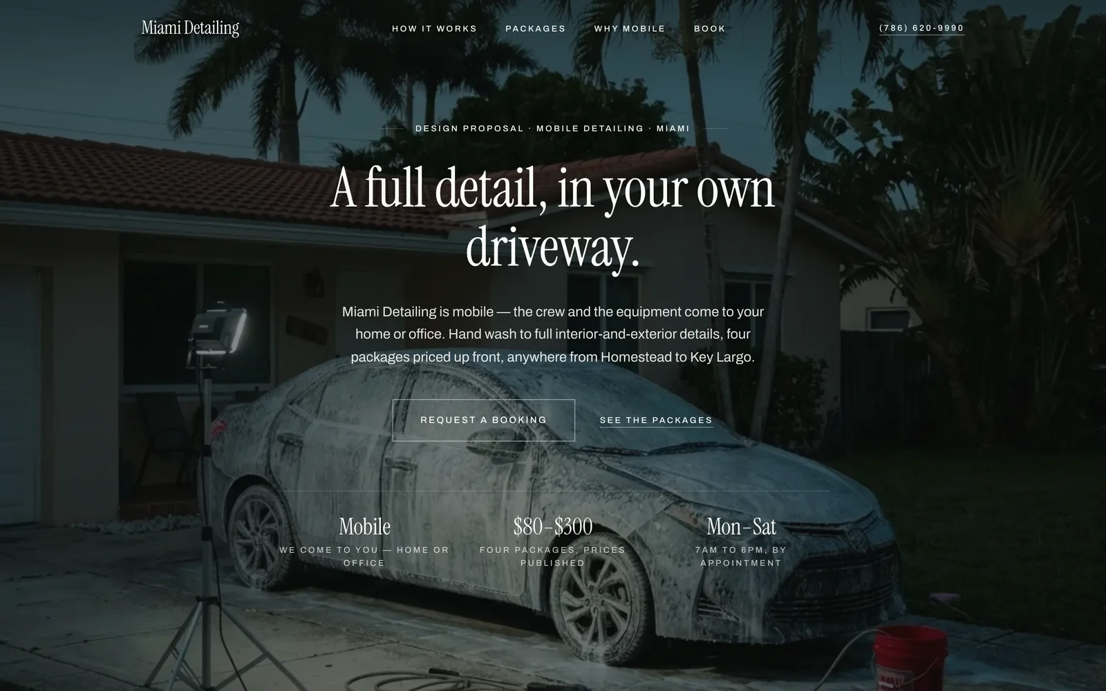 Miami Detailing — a website I built